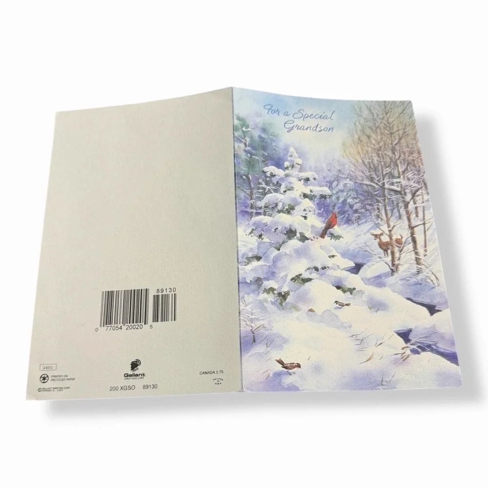 Vintage Hallmark‎ Christmas Card for Grandson